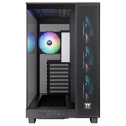 Thermaltake View 380 XL TG ARGB | Mid Tower Case | Zwart (CA-11E-00M1WN-00) - Matmuis