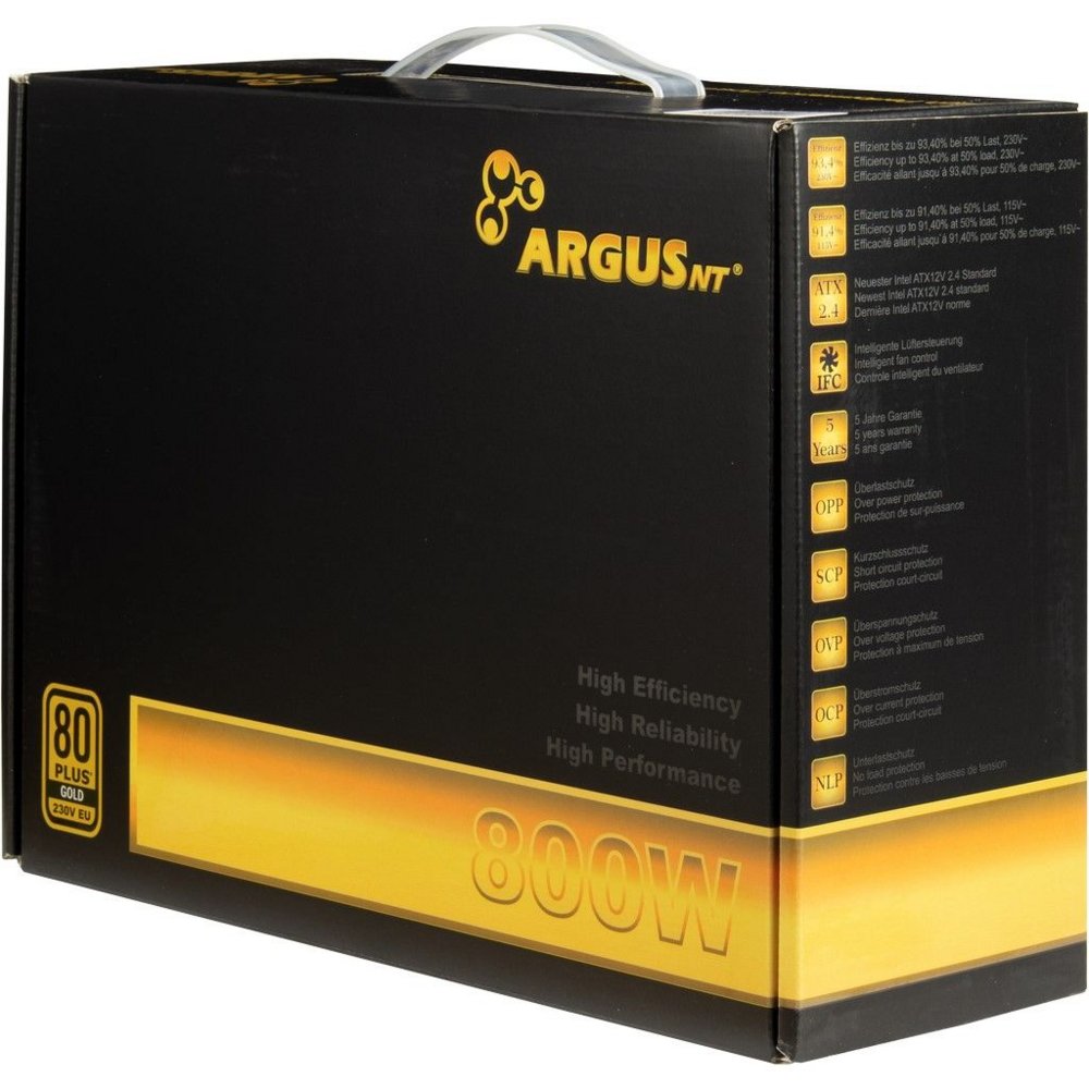 Inter-Tech Argus GPS-800 | 800 Watt Gold ATX PSU | Power Supply | Voeding - Matmuis - Matmuis