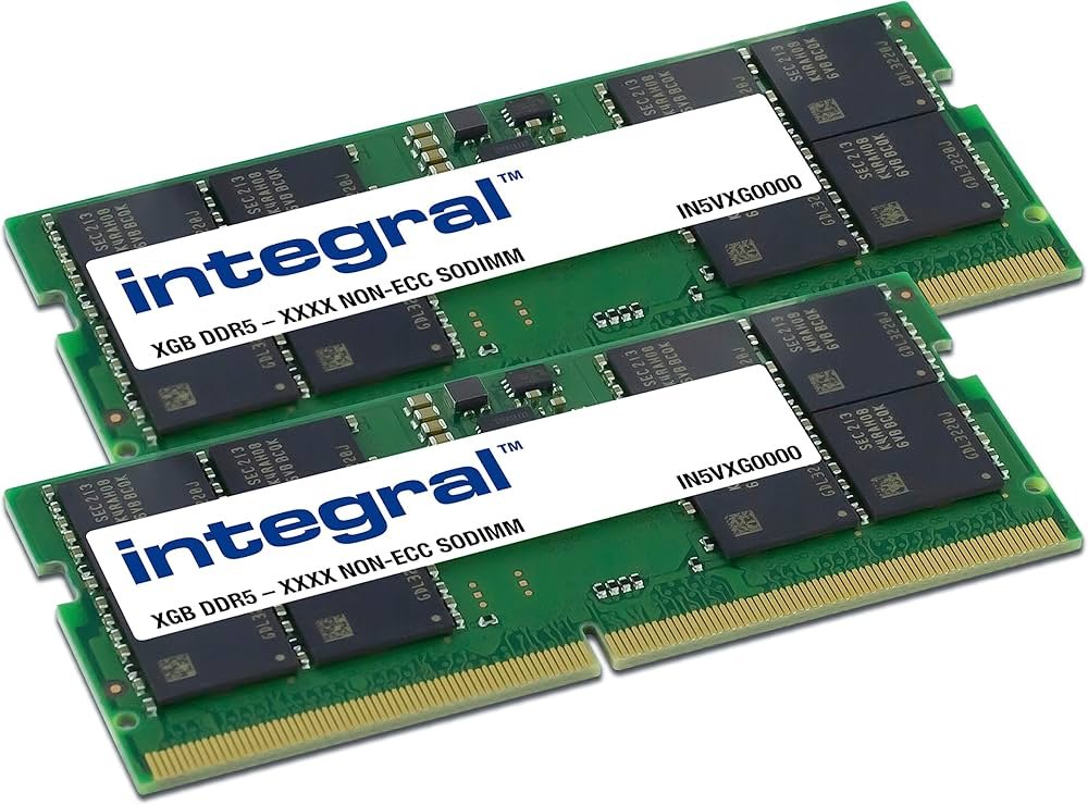 Integral IN5V16GNHRBXK2 | 32GB 2x16GB DDR5 | SO-DIMM | CL40 | Geheugenmodule | RAM - Matmuis - Matmuis