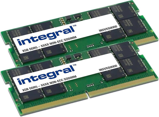 Integral IN5V16GNHRBXK2 | 32GB 2x16GB DDR5 | SO-DIMM | CL40 | Geheugenmodule | RAM - Matmuis - Matmuis