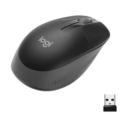 Logitech M190 | Draadloze Muis | Links- en Rechtshandig | RF | 1000 DPI | Zwart - Matmuis - Matmuis