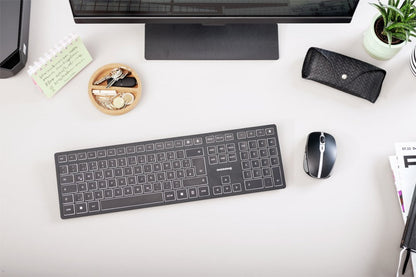 Cherry KW 9100 Slim | Draadloos Toetsenbord | QWERTY - Matmuis - Matmuis