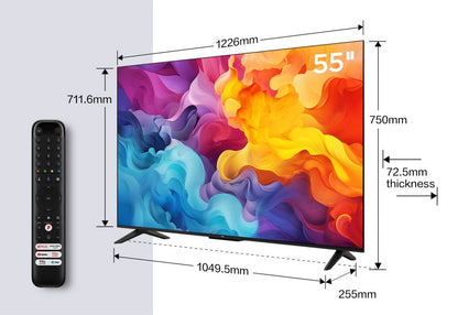TCL 55V6B 55" | Ultra HD 4K LED Smart TV | Google TV + Wifi | HDR10 | Slank Design | 50Hz - Matmuis - Matmuis