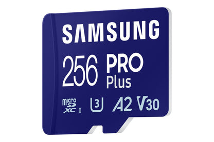 Samsung PRO Plus | MicroSDXC | 256GB | Class 10 | UHS-I U3 - Matmuis - Matmuis