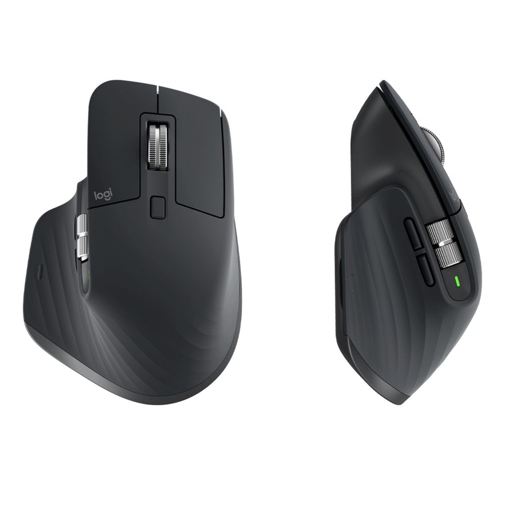Logitech MX Master 3S | Draadloze Muis | RF-Draadloos + Bluetooth | 8000 DPI | Grafiet - Matmuis - Matmuis