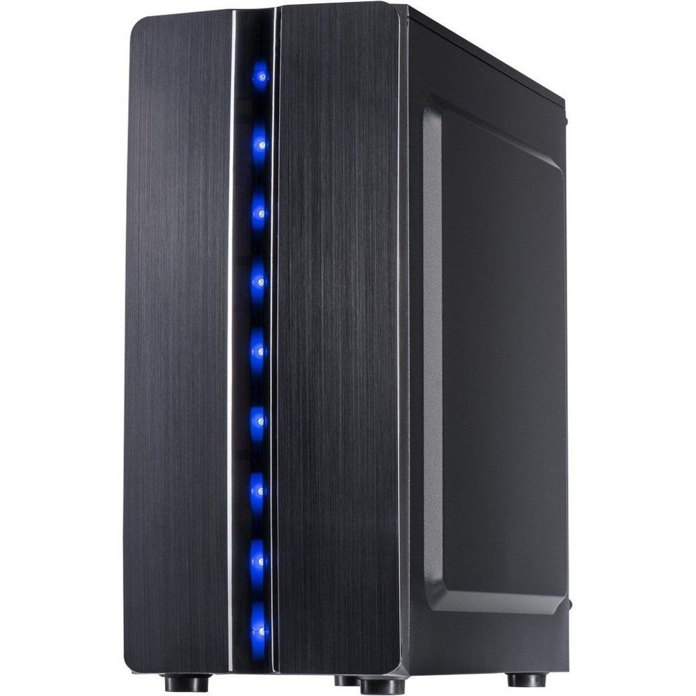 Inter-Tech Thunder Blue Light | Midi Tower Case | Zwart | RENEWED - Matmuis