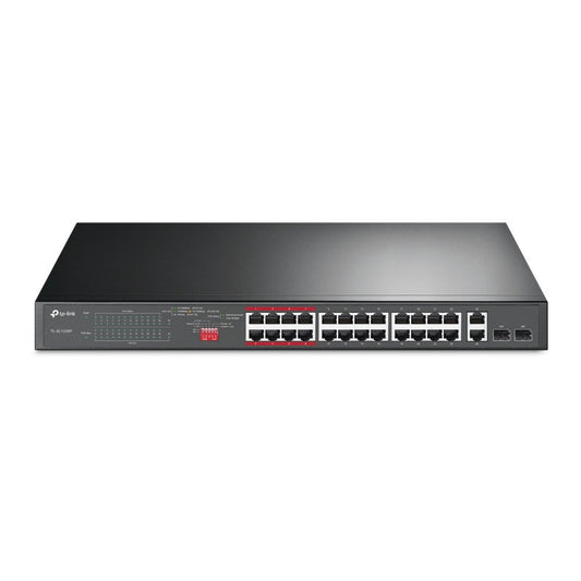 TP-Link TL-SL1226P | Unmanaged Switch | 26 Poorten | Gigabit Ethernet (10/100/1000 Mbps) | PoE+ - Matmuis