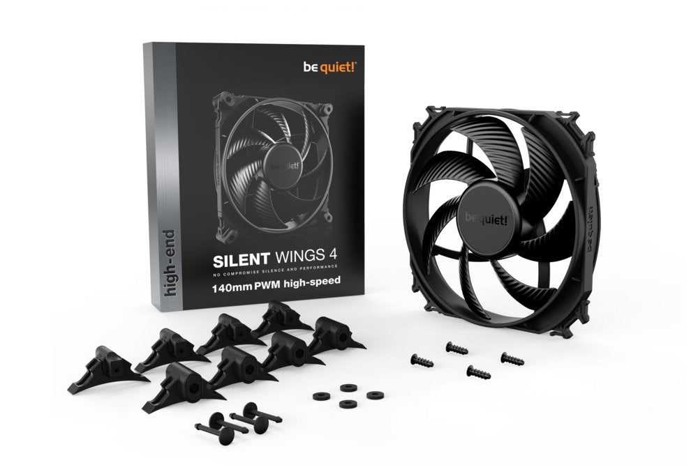 be quiet! Silent Wings 4 | 140mm PWM Case Fan | Zwart - Matmuis - Matmuis