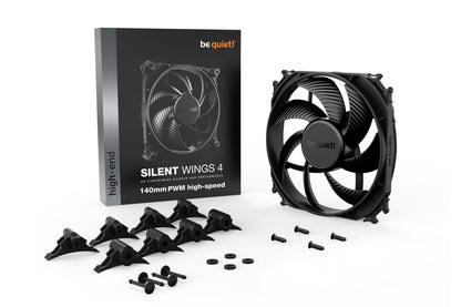 be quiet! Silent Wings 4 | 140mm PWM Case Fan | Zwart - Matmuis - Matmuis