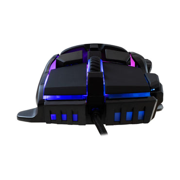 Baracuda PIRANHA RGB | Bedrade Gaming Muis | USB-A | 7200 DPI | Zwart - Matmuis