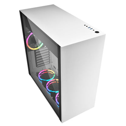 Sharkoon Pure Steel RGB | Midi Tower Behuizing | Wit - Matmuis