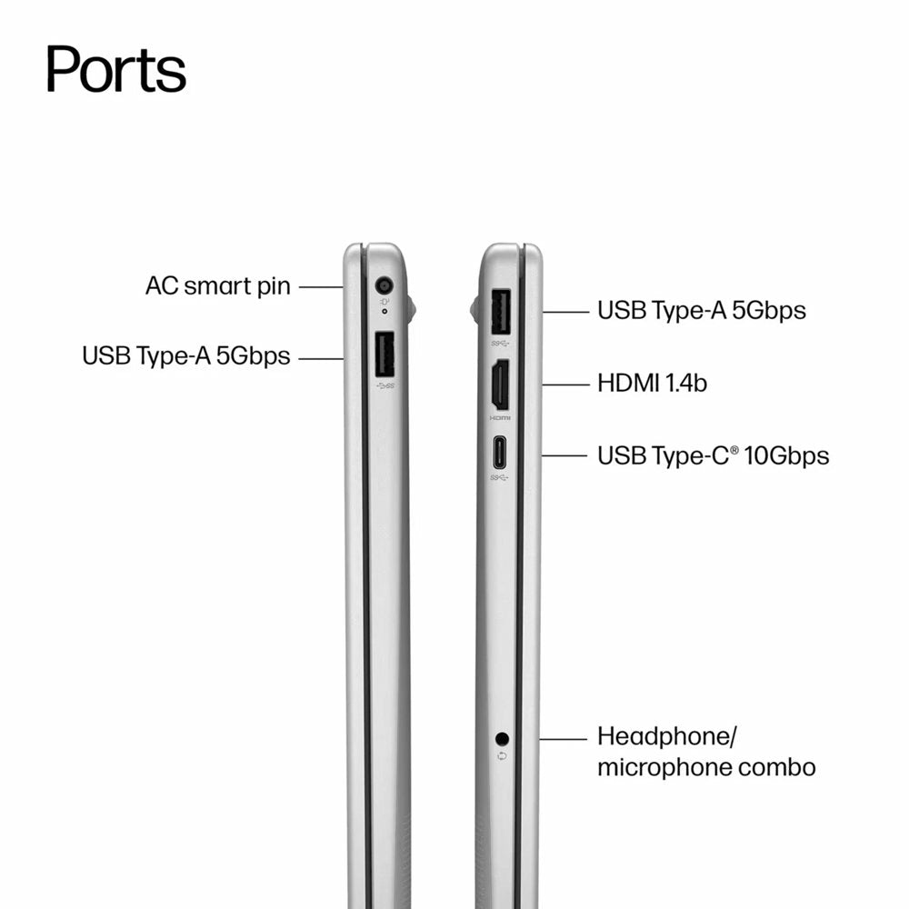 HP OmniBook 3 NGAI | 15.6" Full HD IPS Touch | AMD Ryzen AI 5 330 | 16GB DDR5 | 512GB SSD | Copilot+ | Windows 11 Home | Zilver