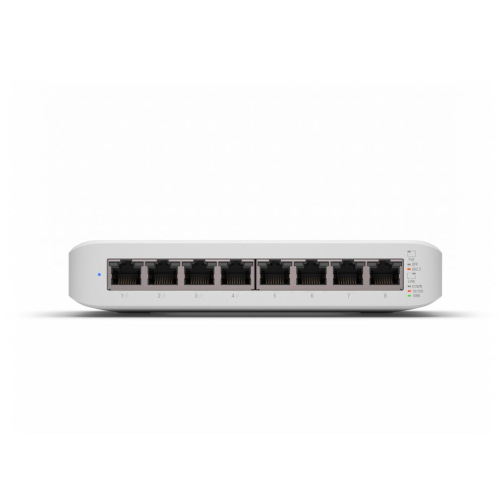 Ubiquiti UniFi Switch Lite 8 PoE | Managed L2 Switch | 8 Poorten | Gigabit Ethernet (10/100/1000) | Power over Ethernet (PoE) | Wit - Matmuis
