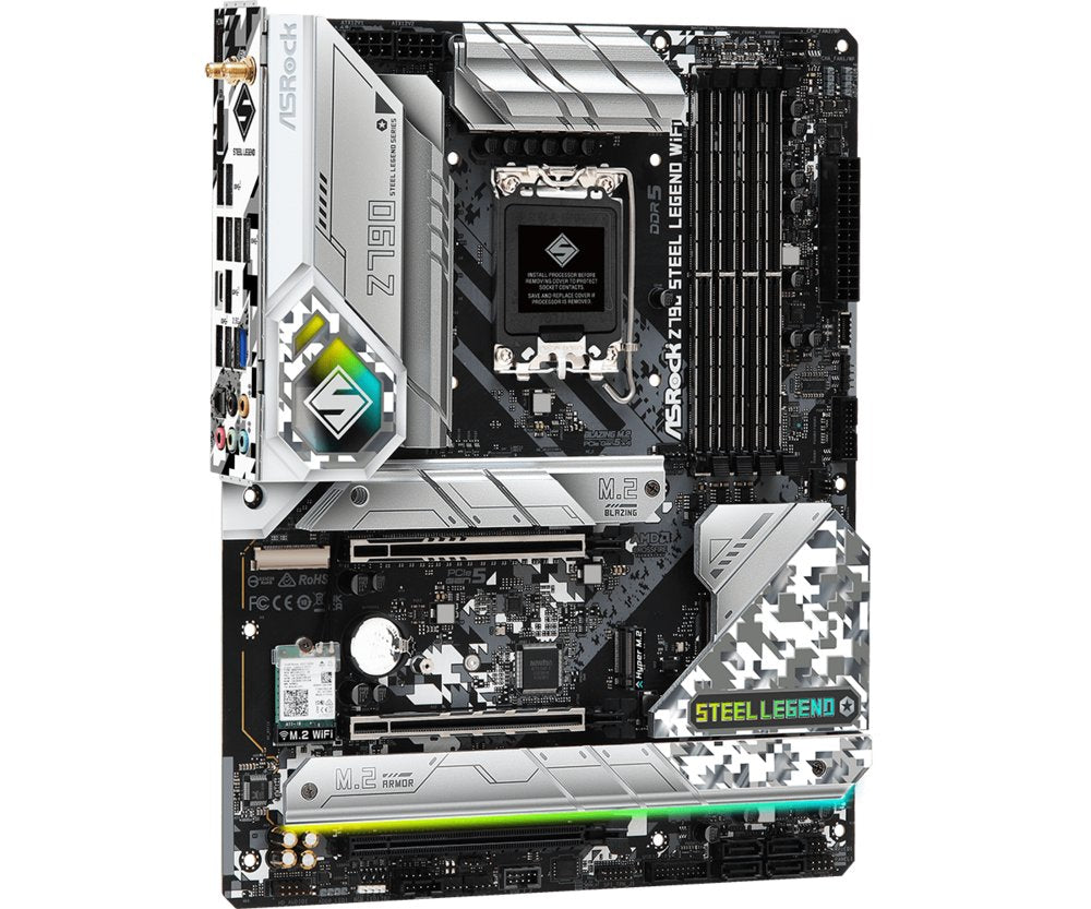Asrock Z790 Steel Legend WiFi | Socket LGA 1700 | Intel Z790 | 4xDDR5 | ATX | Moederbord - Matmuis - Matmuis