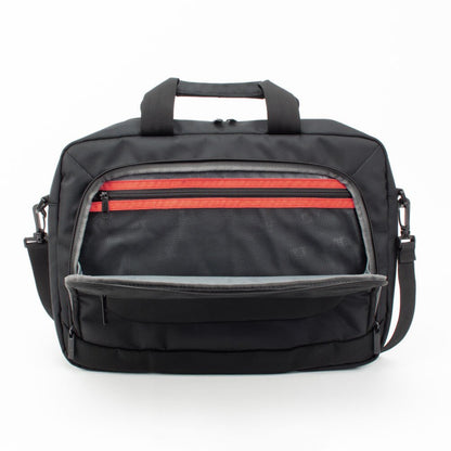 ACT Suburb 15.6" Laptop Schoudertas | Gemaakt van Gerecycled Plastic | Zwart - Matmuis - Matmuis