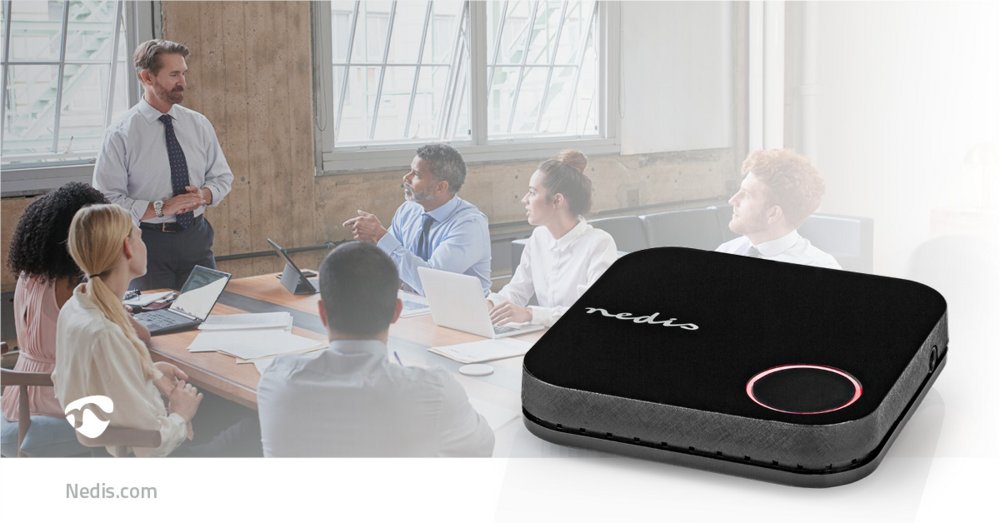 Nedis VWFI3450BK | Draadloze HDMI-ontvanger | 4K Ondersteuning | Wi-Fi | Zwart - Matmuis
