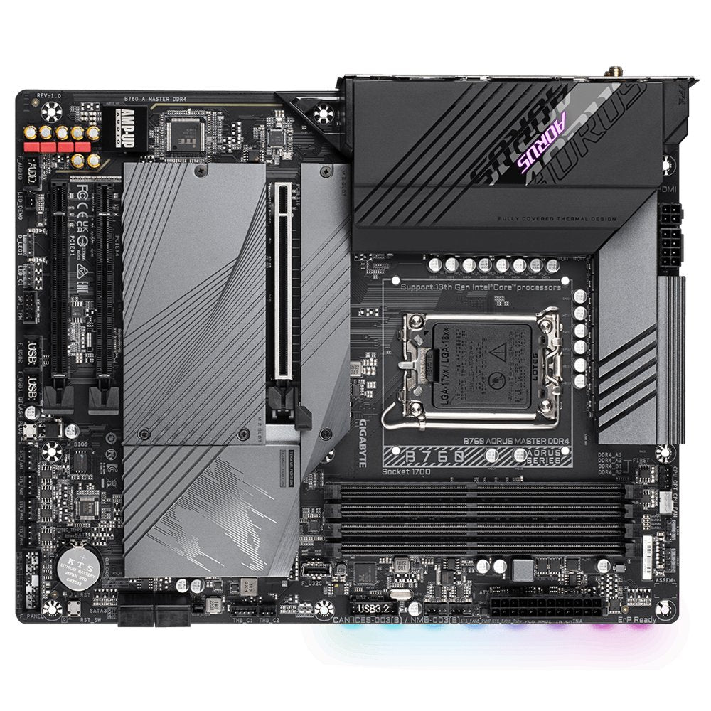 Gigabyte B760 AORUS MASTER DDR4 (rev. 1.0) | Socket LGA 1700 | Intel B760 | 4xDDR4 | ATX | Moederbord - Matmuis - Matmuis