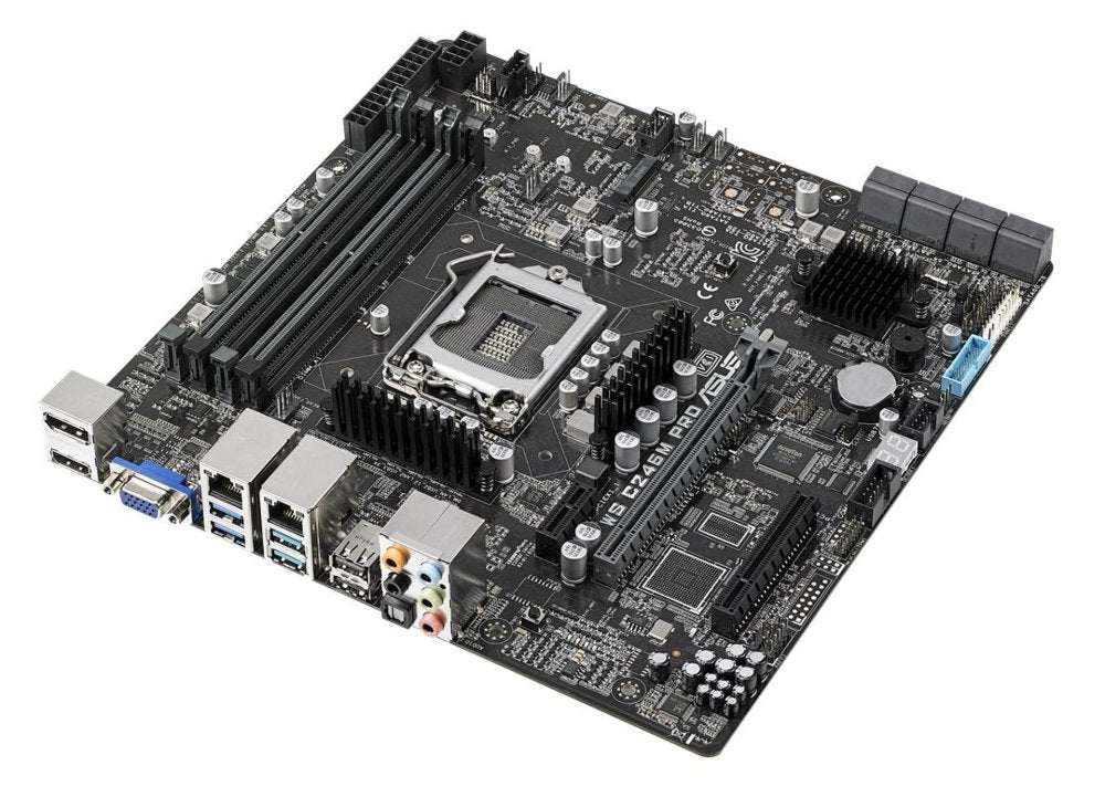 ASUS WS C246M PRO | Socket LGA 1151 | Intel C246 | 4xDDR4 | Micro-ATX | Moederbord - Matmuis - Matmuis