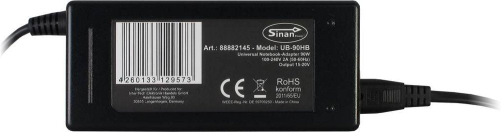 Inter-Tech Sinan UB-90HB | Universele Notebook Lader | 90 Watt - Matmuis - Matmuis
