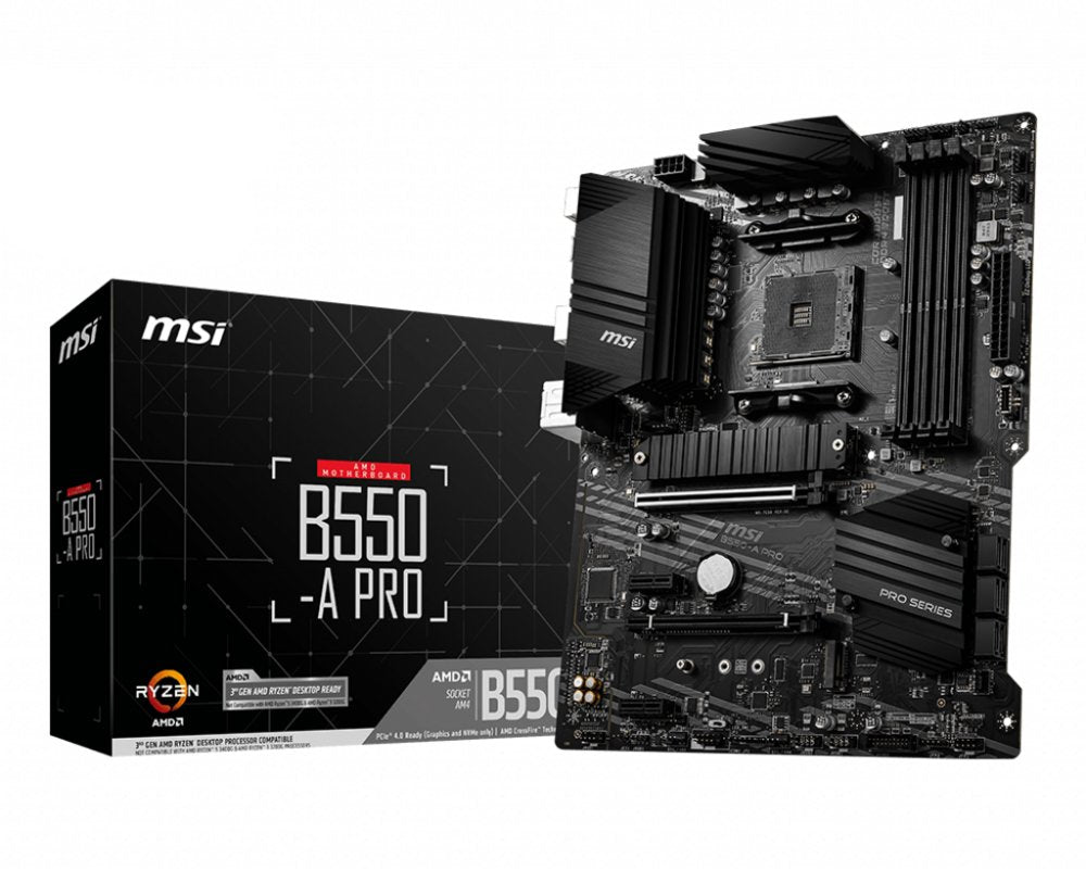 MSI B550-A PRO | Socket AM4 | AMD B550 | 4xDDR4 | ATX | Moederbord - Matmuis - Matmuis