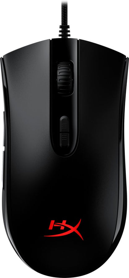 HyperX Pulsefire Core | Bekabelde Gaming Muis | Rechtshandig | USB-A | 6200 DPI | Zwart - Matmuis - Matmuis