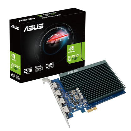 ASUS GT730-4H-SL-2GD5 | NVIDIA GeForce GT 730 | 2GB GDDR5 | Passief gekoeld | 4x HDMI-uitgang - Matmuis - Matmuis