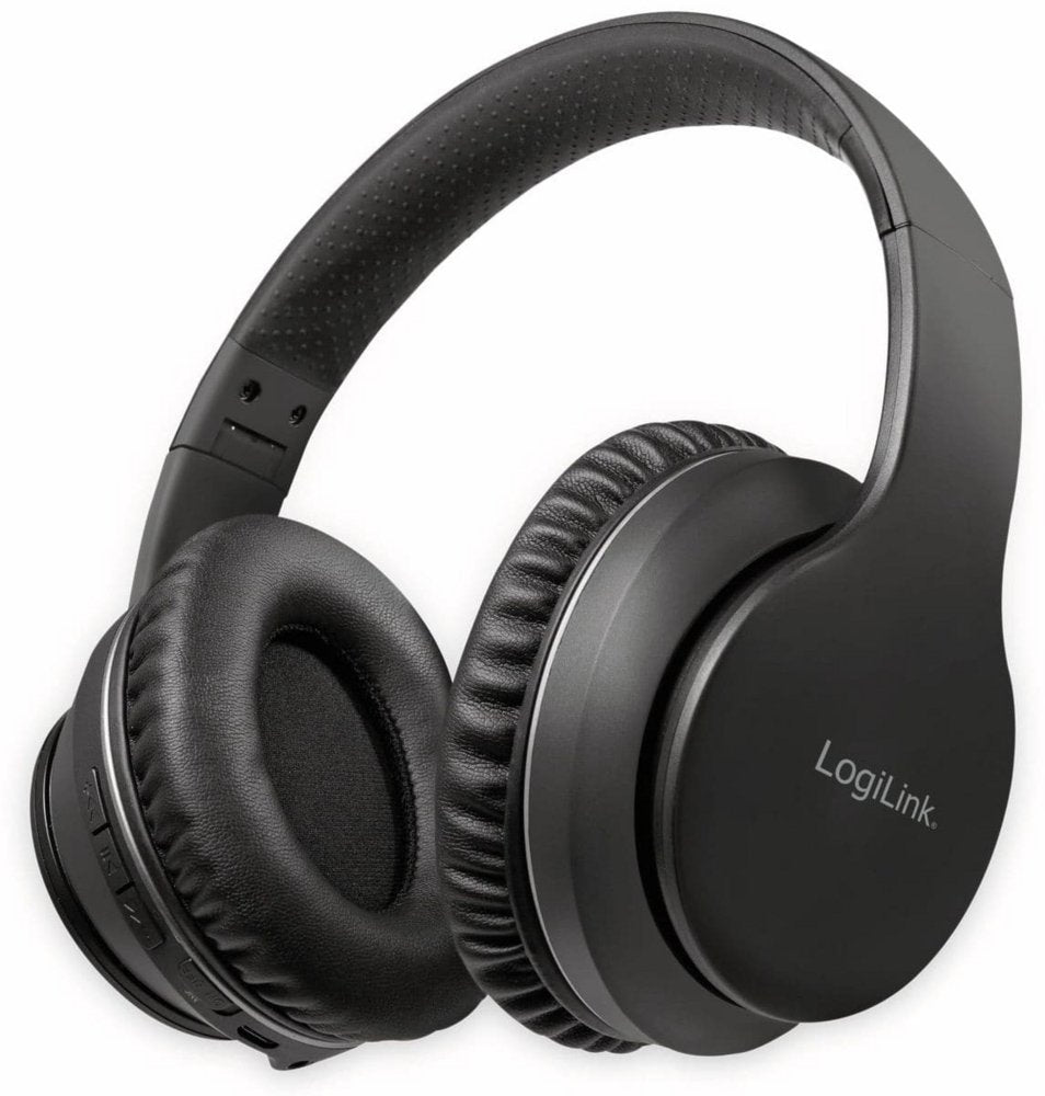 LogiLink BT0053 hoofdtelefoon/headset Draadloos Hoofdband Muziek Bluetooth Zwart - Matmuis - Matmuis