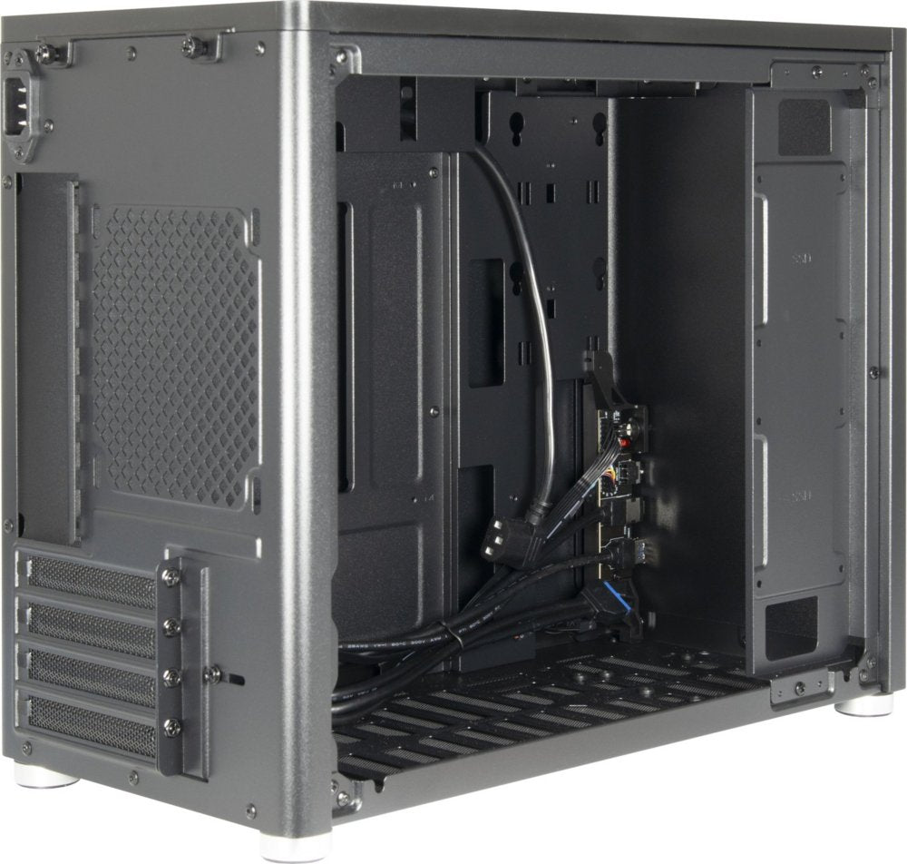 Inter-Tech X2 Duplex | Micro Tower Case | Zwart - Matmuis