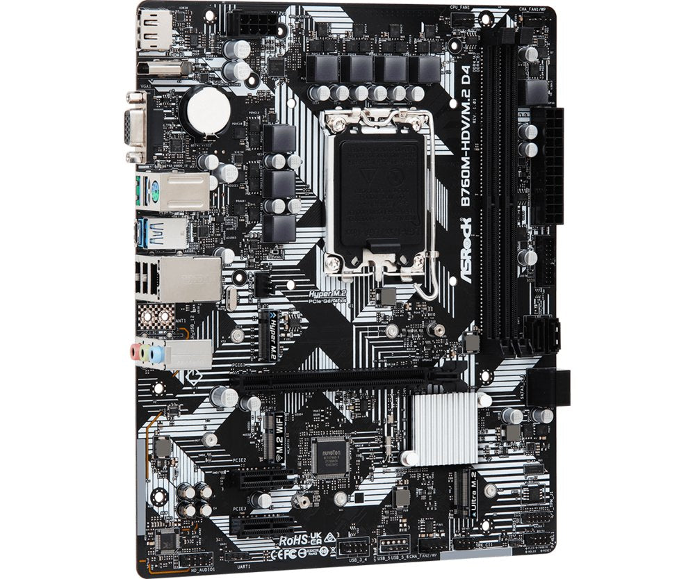 Asrock B760M-HDV/M.2 D4 | Socket LGA 1700 | Intel B760 | 2xDDR4 | Micro-ATX | Moederbord - Matmuis - Matmuis