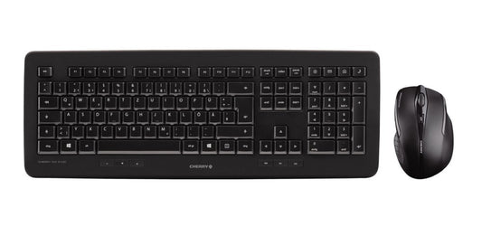 CHERRY DW 5100 | Draadloze Muis- en Toetsenbordcombo RF | QWERTY US | Zwart - Matmuis - Matmuis