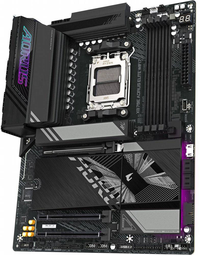 Gigabyte X870E AORUS ELITE WIFI7 | AMD X870E Moederbord | AM5 | ATX | WiFi 7 - Matmuis