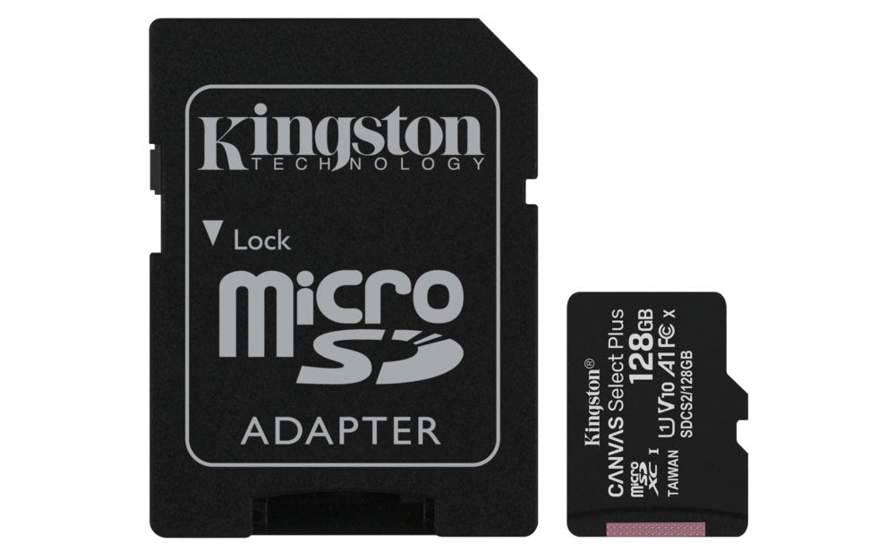 Kingston Canvas Select Plus | MicroSDXC | 128GB | Class 10 | UHS-I U1 - Matmuis