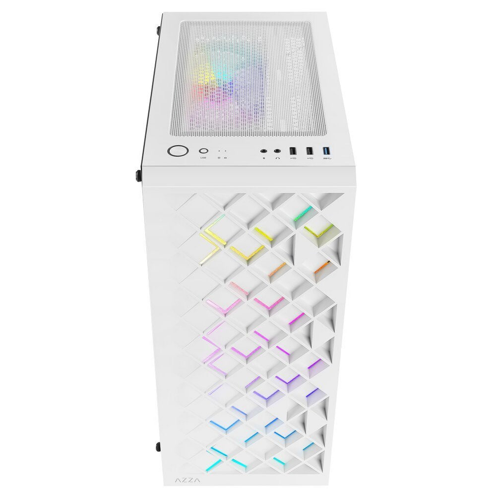 Azza Spectra RGB | Midi Tower Case | Wit - Matmuis