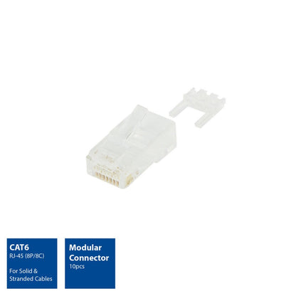 ACT AC4115 UTP Cat6 Modulaire Connector | RJ45 | Zip Bag Verpakking