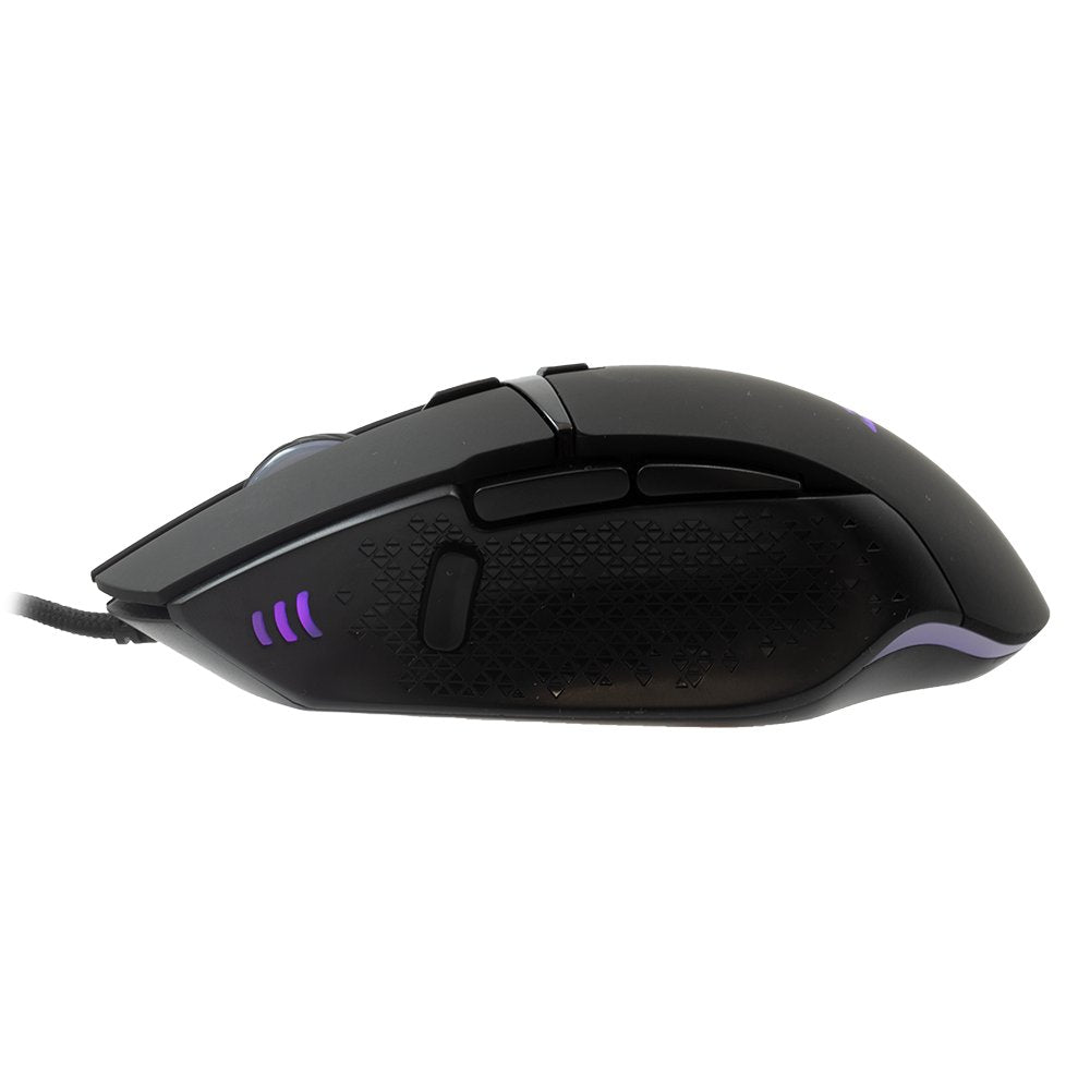 Baracuda RAPTOR RGB | Bedrade Gaming Muis | USB-A | 6400 DPI | Zwart - Matmuis