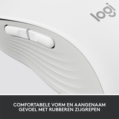 Logitech Signature M650 | Draadloze Muis | Rechtshandig | RF + Bluetooth | 2000 DPI | Wit - Matmuis - Matmuis