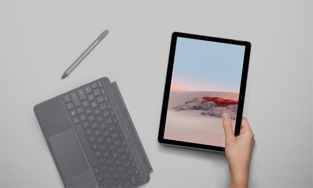Microsoft Surface Go 2 | 10.5" Touch (1920x1280) | Intel Pentium Gold 4425Y | 4GB RAM | 64GB eMMC | Windows 10 Professional | Zilver | OPEN BOX - Matmuis