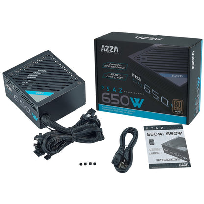 Azza PSAZ-650W | 650 Watt Bronze ATX PSU | Power Supply | Voeding - Matmuis