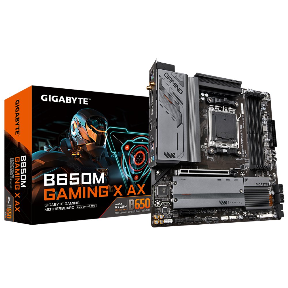 Gigabyte B650M GAMING X AX (rev. 1.x) | Socket AM5 | AMD B650 | 4xDDR5 | Micro-ATX | Moederbord - Matmuis - Matmuis