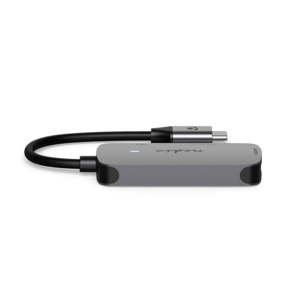 Nedis CCGB64230GY01 | Interface Hub USB 3.2 Gen 1 (3.1 Gen 1) | 1× USB-A + 1× USB-C + 1× HDMI | 5 Gbps | Grijs - Matmuis - Matmuis