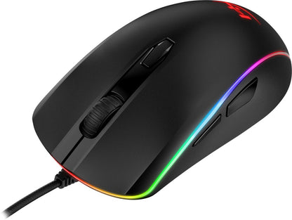 HyperX Pulsefire Surge | Bekabelde Gaming Muis | Rechtshandig | USB-A | 16000 DPI | Zwart - Matmuis - Matmuis