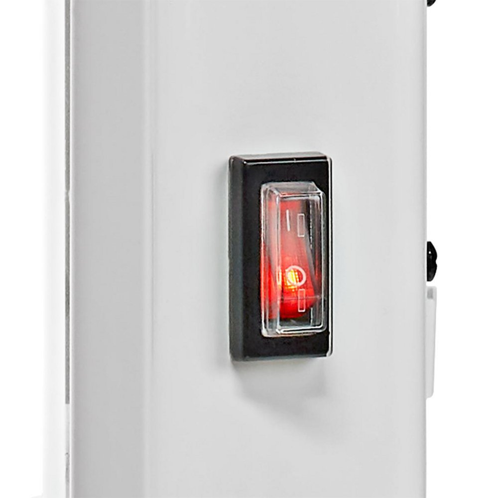 Nedis WIFIHTPL20FWT | Slimme Wi-Fi convectorkachel | 2000 W | Glazen frontpaneel | IP24 | Wit
