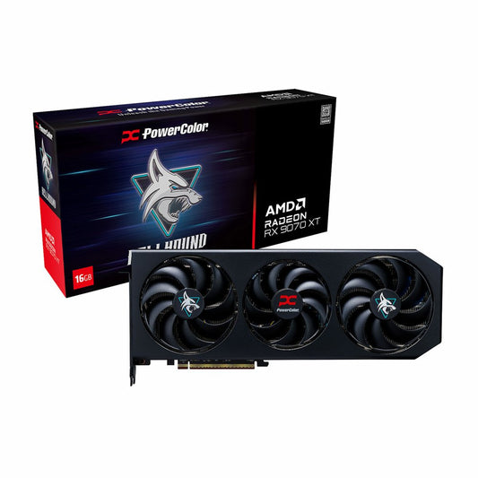 Powercolor Hellhound AMD Radeon RX 9070 XT | 16GB GDDR6 VRAM | Videokaart | GPU | AMD - Matmuis