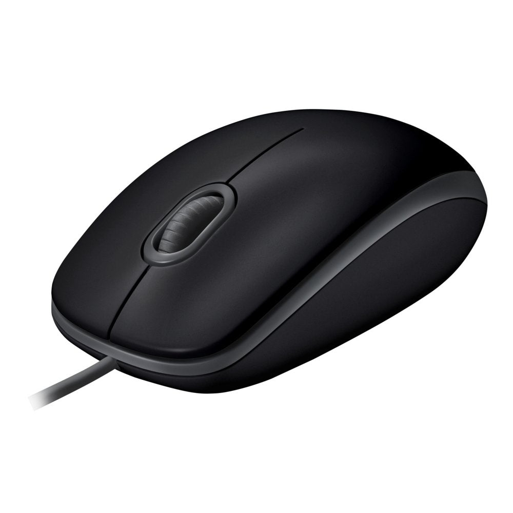 Logitech B110 Silent | Bekabelde Muis | Links- en Rechtshandig | USB-A | 1000 DPI | Zwart - Matmuis - Matmuis