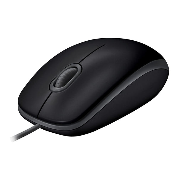 Logitech B110 Silent | Bekabelde Muis | Links- en Rechtshandig | USB-A | 1000 DPI | Zwart