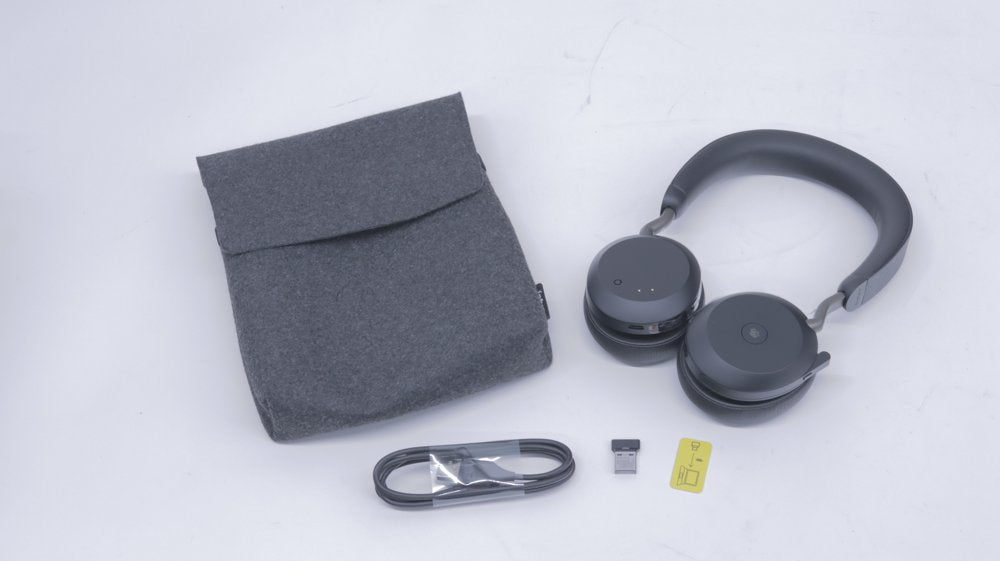 Jabra Evolve2 75 | Draadloze On-Ear Headset | ANC | RF | USB-A | Zwart | 2e Kans - Matmuis