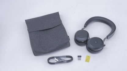 Jabra Evolve2 75 | Draadloze On-Ear Headset | ANC | RF | USB-A | Zwart | 2e Kans - Matmuis