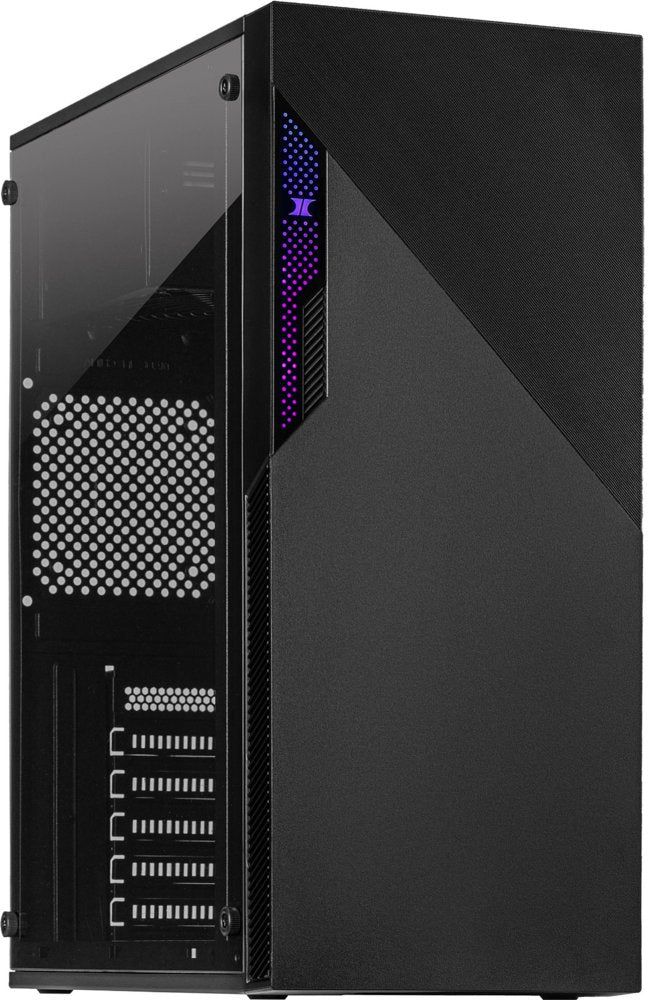 Inter-Tech A-303 Slant | Midi Tower | Zwart - Matmuis