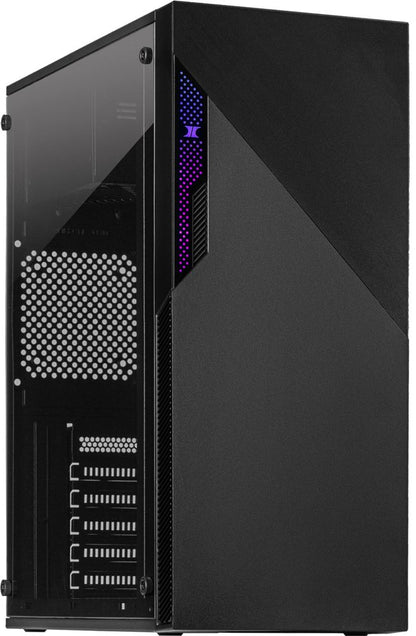 Inter-Tech A-303 Slant | Midi Tower | Zwart - Matmuis