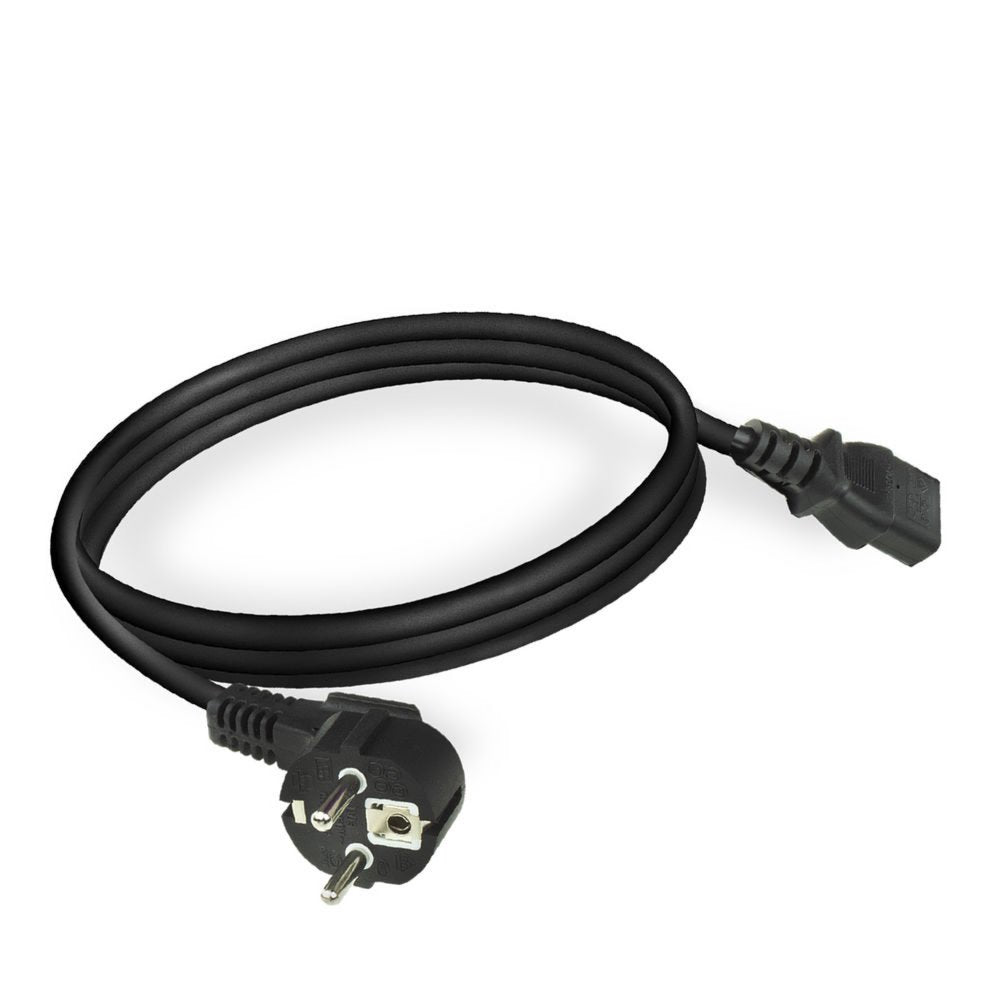 ACT AC3305 | Elektriciteitssnoer | 2 Meter | Netstekker Type F naar C13 | Zwart - Matmuis - Matmuis